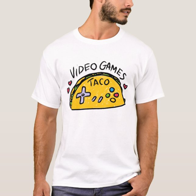 Camisa de hombres del logotipo del Taco del hombre (Anverso)