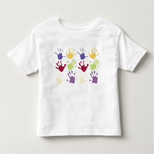 Camisa de huella manual de Toddler