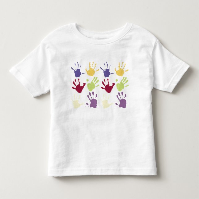 Camisa de huella manual de Toddler (Anverso)