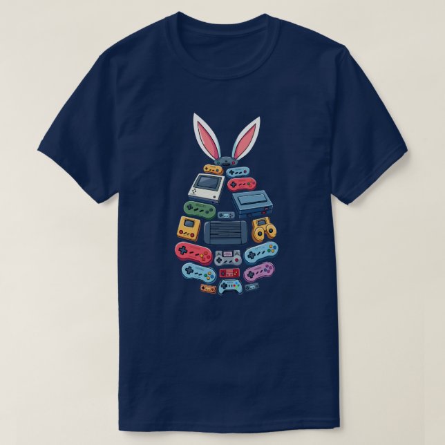 Camisa de Huevo de Pascua Gamer | Gráfico de contr (Diseño del anverso)