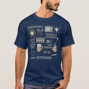 Camisa de Iconos de Banda Oasis - Diseño de Ventil