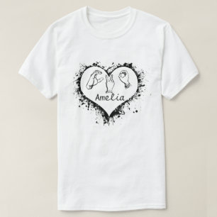 Camisa de idioma de Rótulo personalizada, Rótulo d