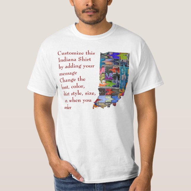 Camisa de Indiana - personalizado con la elección (Anverso)