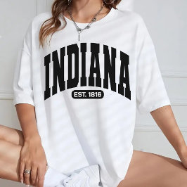 Camisa de Indiana Vintage, USA Game Day & Travel G