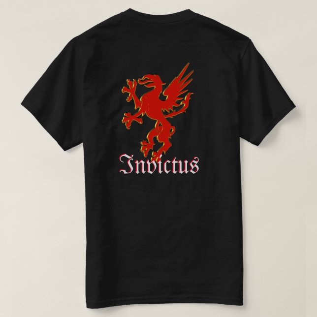 Camisa de Invictus, Dragón Rojo (Reverso del diseño)