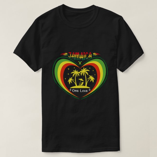 Camisa de Jamaica de amor - Orgullo de Jamaica (Diseño del anverso)