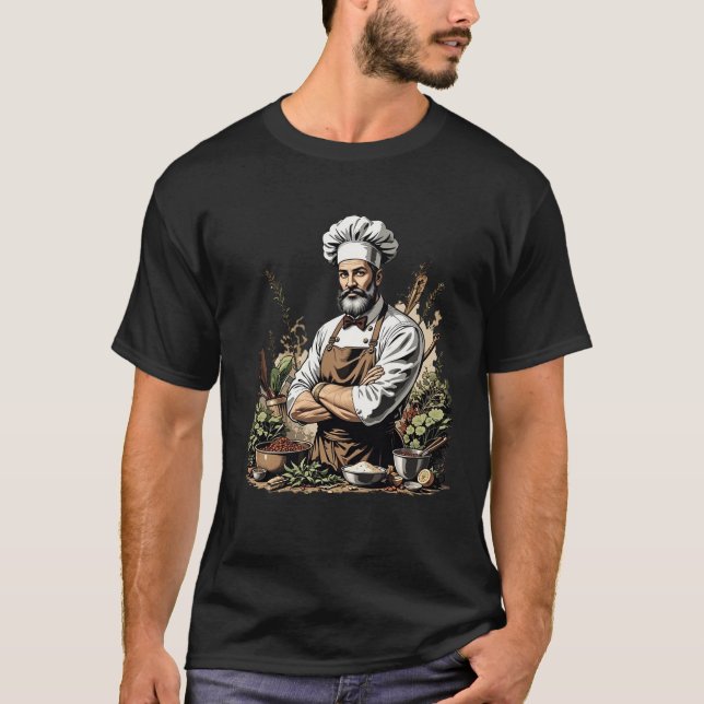 camisa de jardín de hierbas del chef (Anverso)