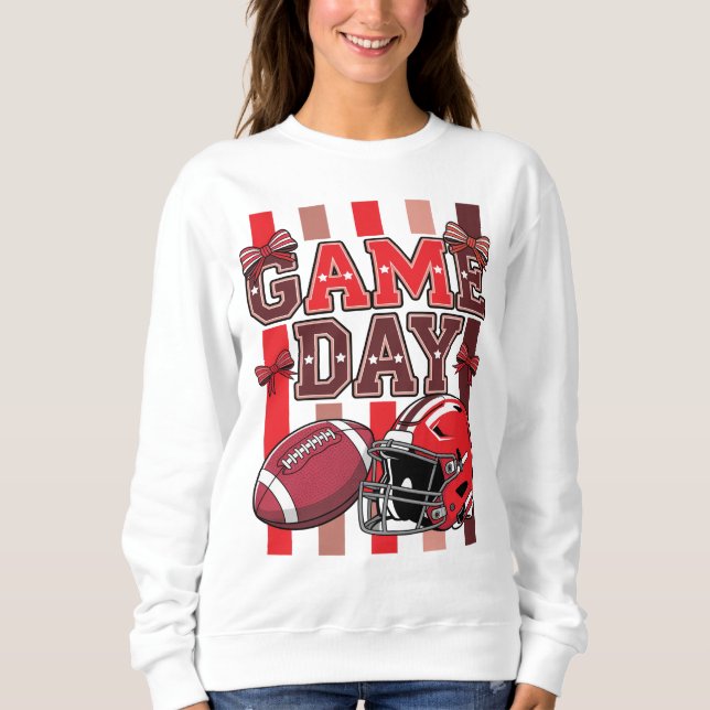 Camisa de Juego, Coquette Cheer Bow Fútbol (Anverso)