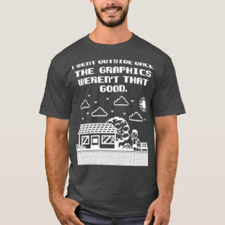 Camisa de juego que salí una vez que los gráficos 