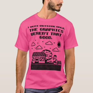 Camisa de juego que salí una vez que los gráficos 