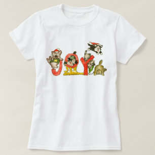 Camisa de la ALEGRÍA de los gatos del gatito del