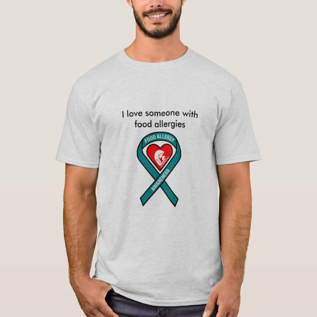 Camisa de la alergia alimentaria para los hombres (Anverso)