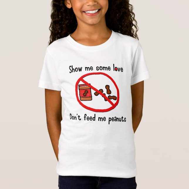 Camisa de la alergia del cacahuete (niños) (Anverso)