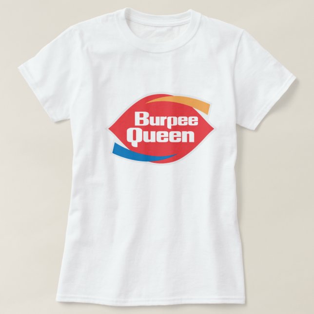 Camisa de la aptitud de la reina de Burpee de las (Diseño del anverso)