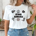 Camisa de la Bachelorette Party de la Vaquera Espa<br><div class="desc">Esta es una camiseta de "vaquera espacial" con tema de discoteca. Edite TODOS los colores para hacer que esta camisa de vaquera se ajuste a sus necesidades de evento   estilo personal. Seleccione "personalizar más" de las opciones del menú para realizar estos cambios :)</div>