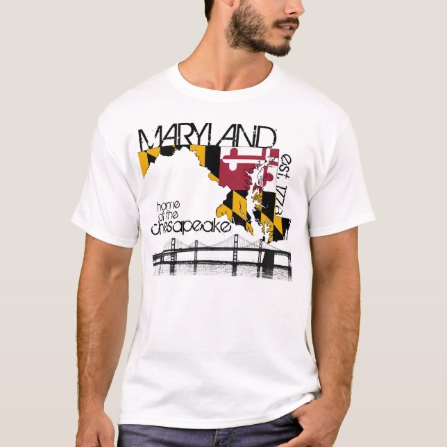 Camisa de la bahía de Chesapeake de Maryland (Anverso)