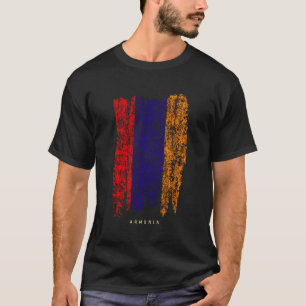 Camisa de la bandera armenia retro de camiseta de