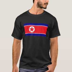 Camisa de la bandera de Corea del Norte con proble