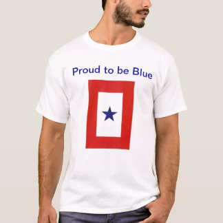 Camisa de la bandera de la estrella azul