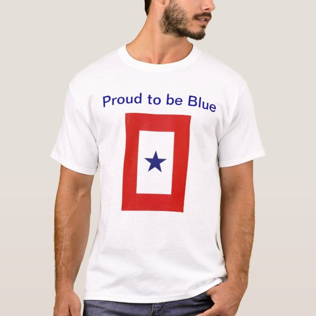 Camisa de la bandera de la estrella azul (Anverso)