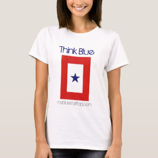 Camisa de la bandera de la estrella azul de la