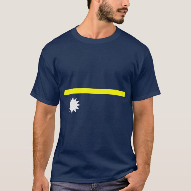 Camisa de la bandera de Nauru (Anverso)