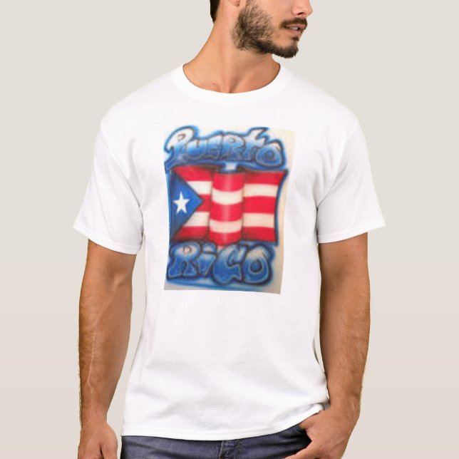 Camisa de la bandera de Puert Rican (Anverso)