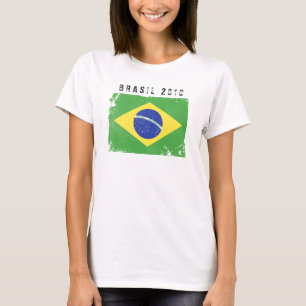 Camisa de la bandera del Brasil