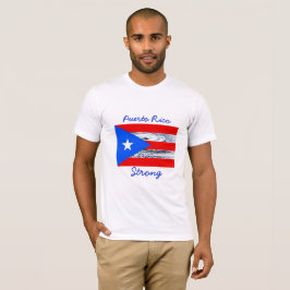Camisa de la bandera del huracán fuerte de Puerto