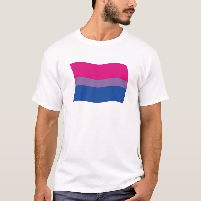 Camisa de la Bandera del Orgullo Bisexual (Anverso)