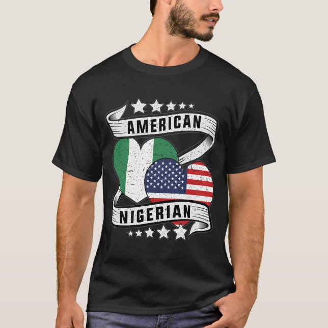 Camisa de la bandera nigeriana estadounidense (Anverso)