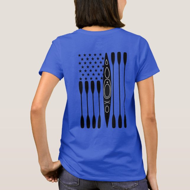 Camisa de la Bandera Norteamericana Kayak (Reverso)
