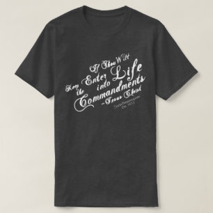 Camisa de la biblia del 19:17 KJV de Matthew
