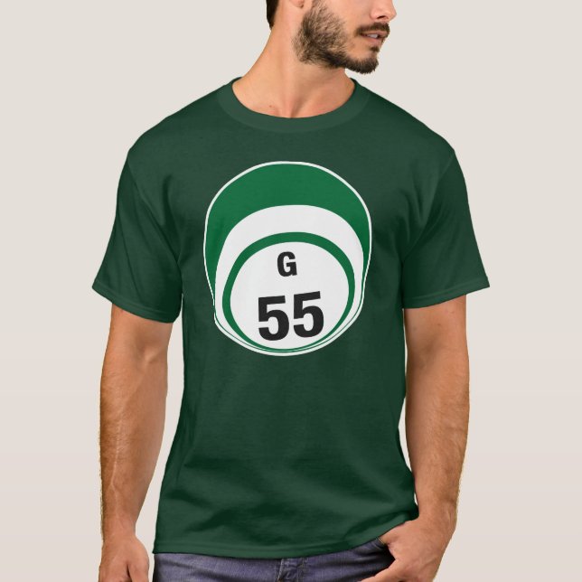 Camisa de la bola del bingo G55 (Anverso)