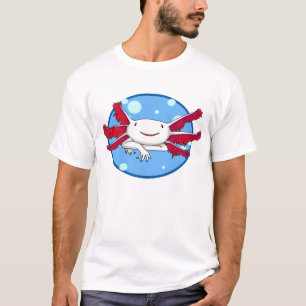 camisa de la burbuja del axolotl (blanco ningunos