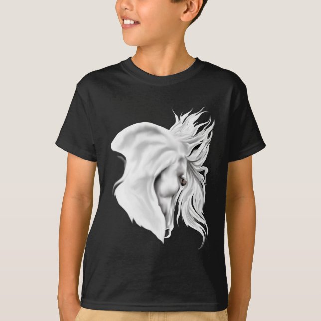 Camisa de la cabeza de caballo blanco (Anverso)