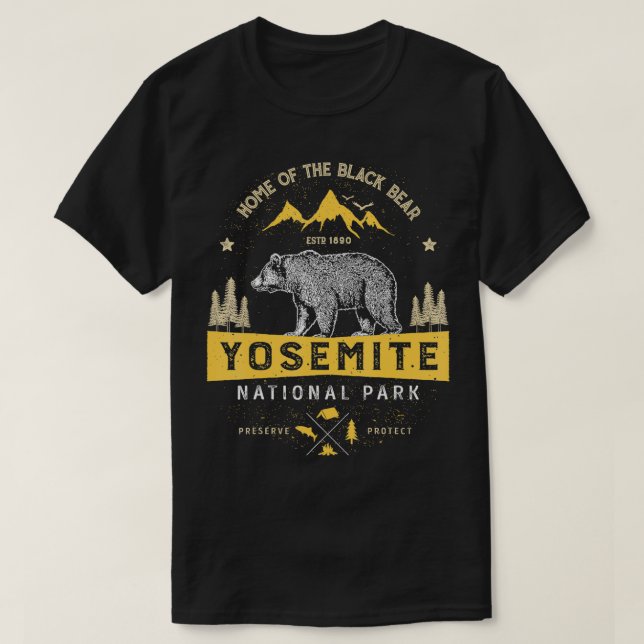 Camisa de la camiseta del Parque Nacional Yosemite (Diseño del anverso)