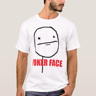 Camisa de la cara de póker