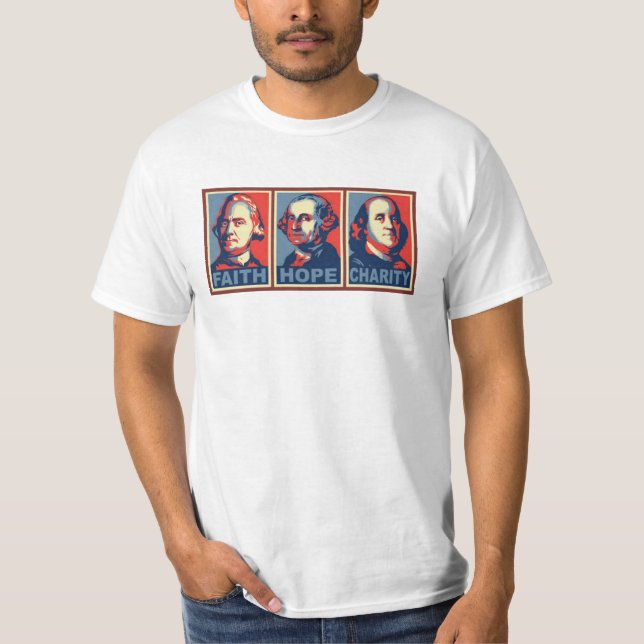Camisa de la caridad de la esperanza de la fe de (Anverso)
