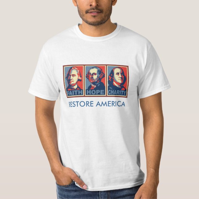 Camisa de la caridad de la esperanza de la fe de (Anverso)