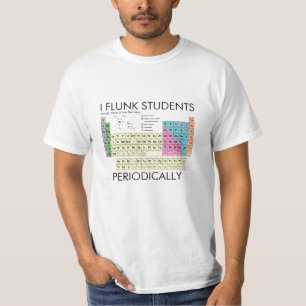 Camisa de la ciencia flunk a estudiantes