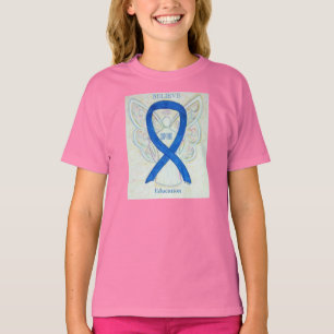 Camisa de la cinta de la educación azul Ángel Pers