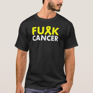 Camisa de la cinta del amarillo del CÁNCER de F*CK