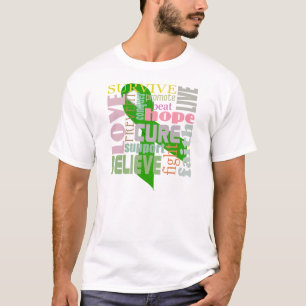 Camisa de la cinta del verde de la inspiración de