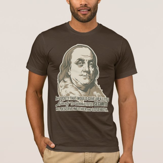 Camisa de la cita de Ben Franklin (Anverso)