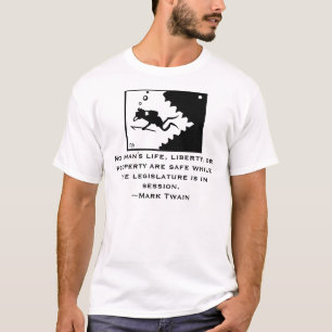 Camisa de la cita de MARK TWAIN