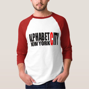 Camisa de la ciudad NYC del alfabeto U59
