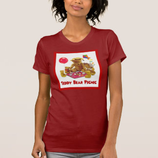 Camisa de la comida campestre del oso de peluche