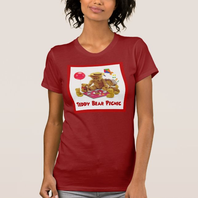 Camisa de la comida campestre del oso de peluche (Anverso)