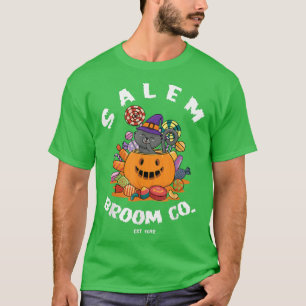 Camisa de la compañía Salem Broom, con gato negro